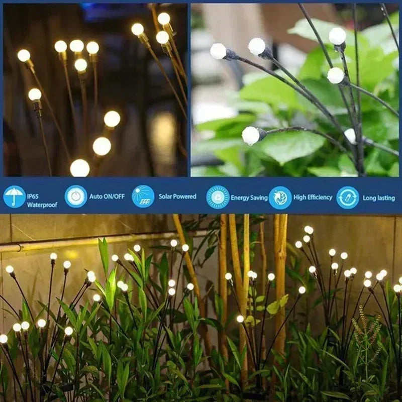 GlowDancer™ – 6 Head Firefly Solar Lights
