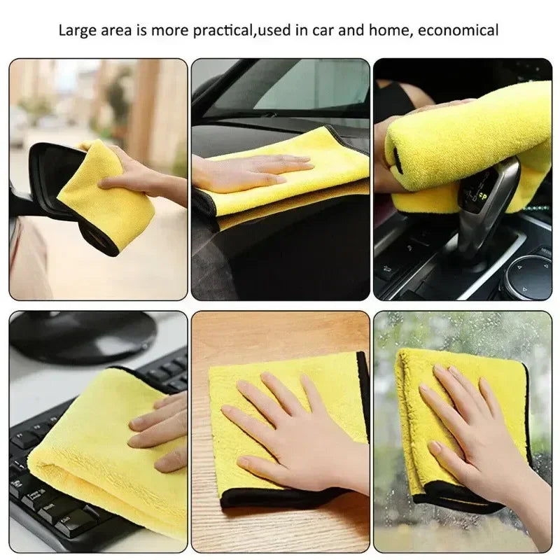 6 pcs Ultra-Absorbent Double-Sided Car Cleaning Towels (30 X 60 CM)