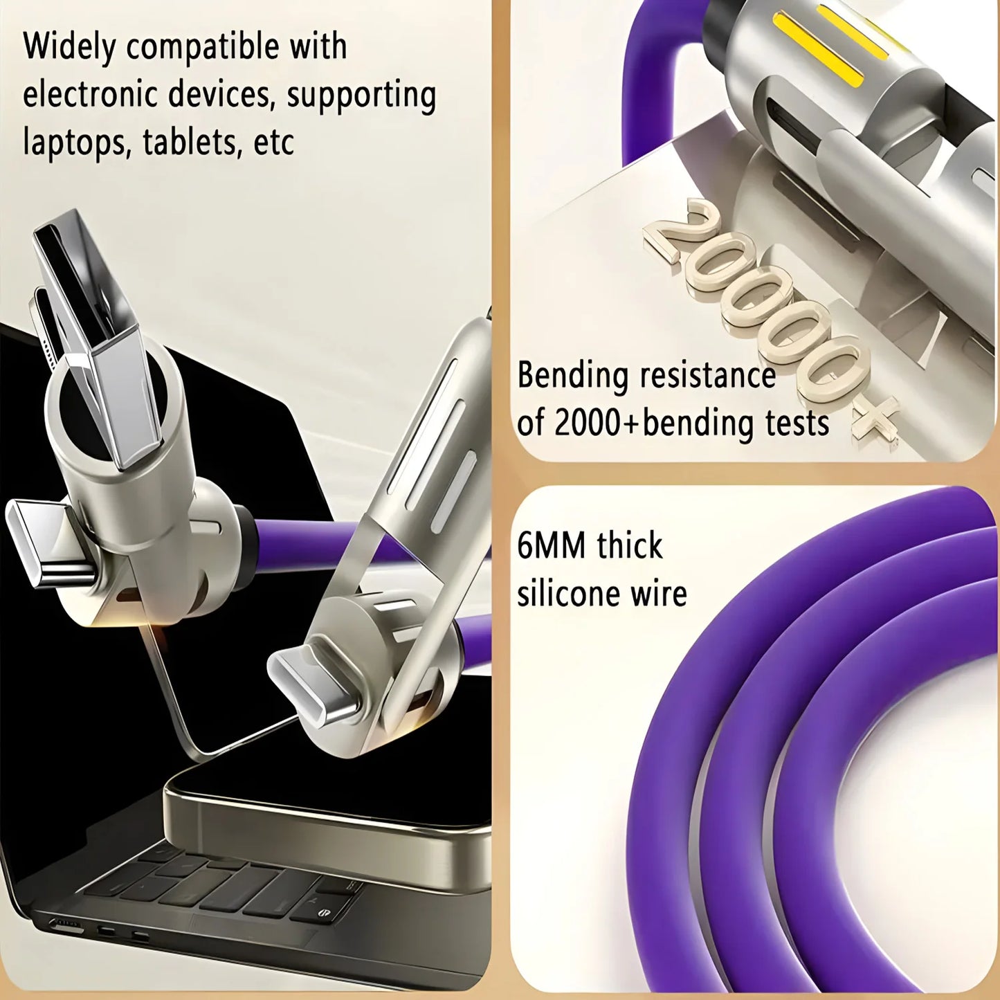 4 in 1 Charging Cable