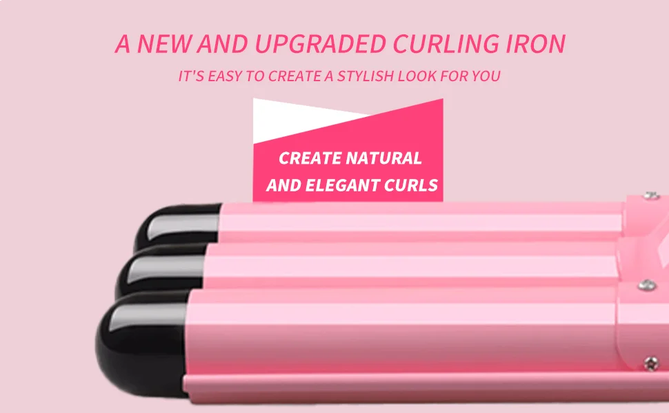 Curléa™ LCD Triple Barrel Curler