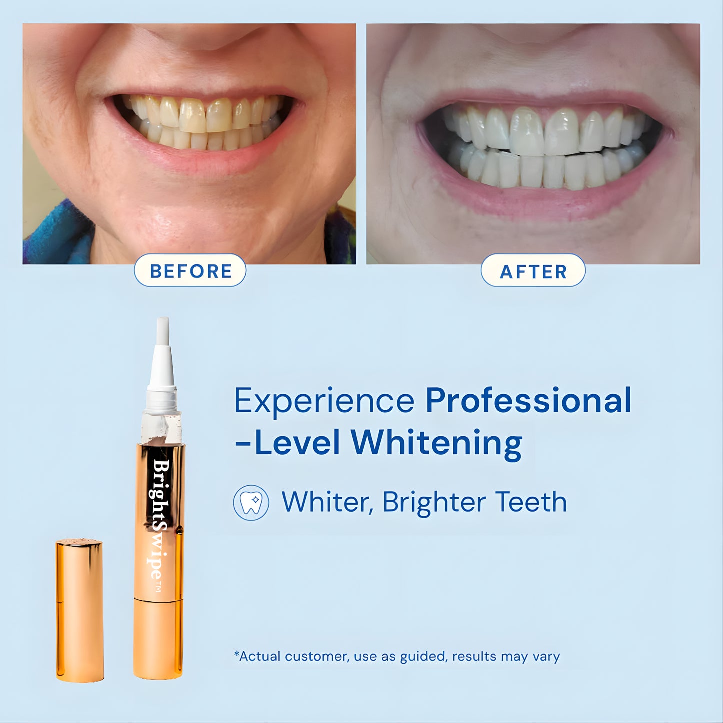BrightSwipe™ Dual-Peroxide Formula & Xylitol