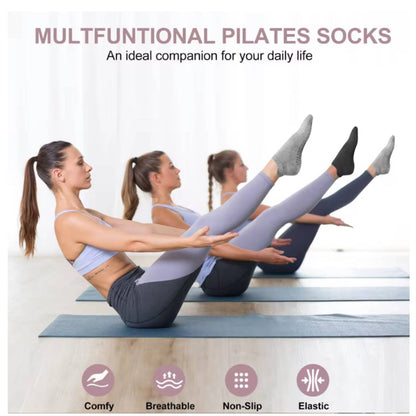 SilkHaven™ No-Slip Invisible Socks – 6 Pcs