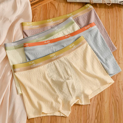 4 PCS - Pure Cotton -Men's Underwear