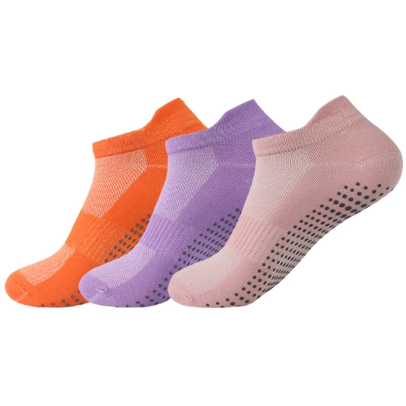 SilkHaven™ No-Slip Invisible Socks – 6 Pcs