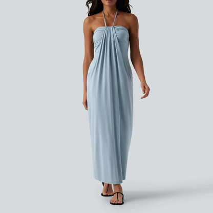 Women’s Off-Shoulder Pleated Dress