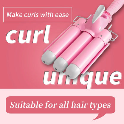 Curléa™ LCD Triple Barrel Curler