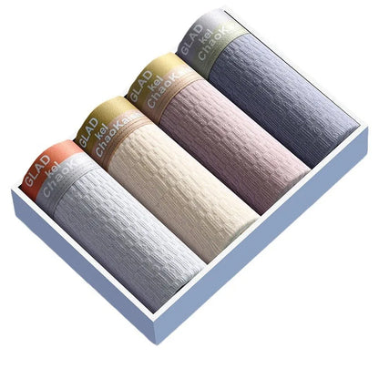 4 PCS - Pure Cotton -Men's Underwear