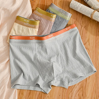 4 PCS - Pure Cotton -Men's Underwear
