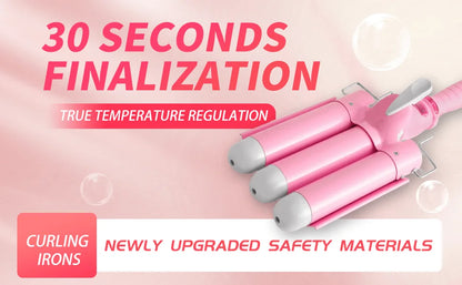 Curléa™ LCD Triple Barrel Curler