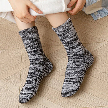 5 Pack - Women’s Warm Cotton Socks (one Size)