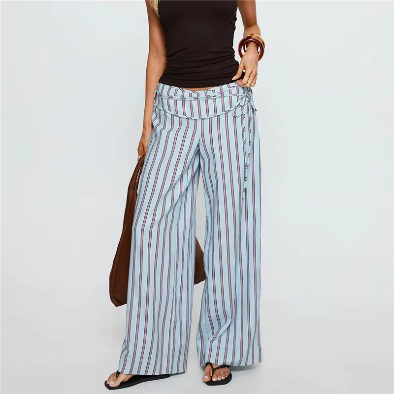 Loose Fit Wide Leg Linen Pants