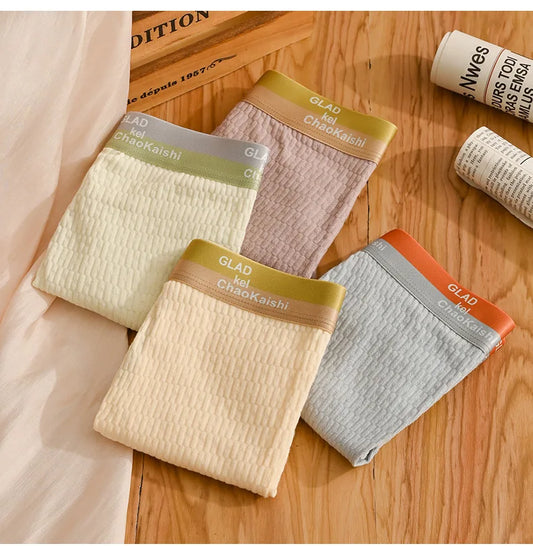 4 PCS - Pure Cotton -Men's Underwear