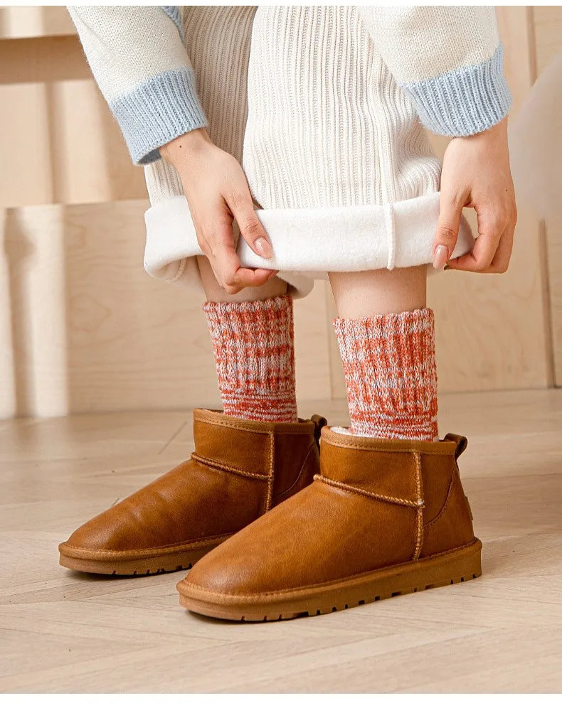 5 Pack - Women’s Warm Cotton Socks (one Size)