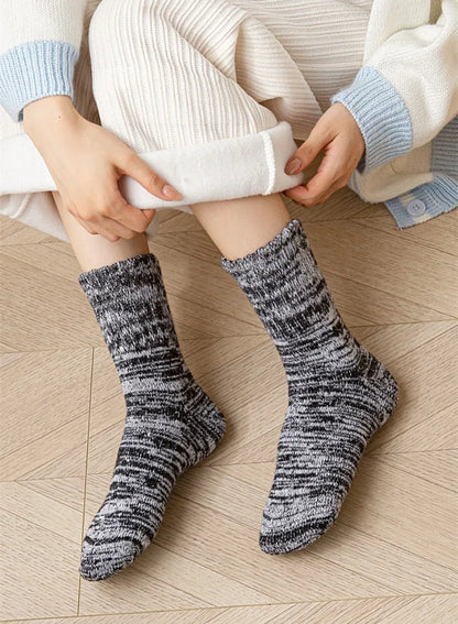 5 Pack - Women’s Warm Cotton Socks (one Size)