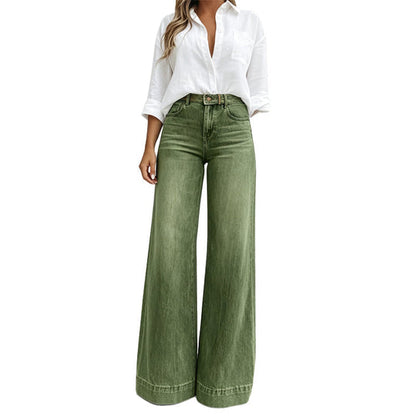 High-Waisted Wide-Leg Jeans